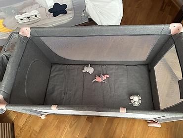 manej çarpayı: Uşaq çarpayısı və oyun/manej Kinderkraft brendi (playpen) Ölçüləri — 2