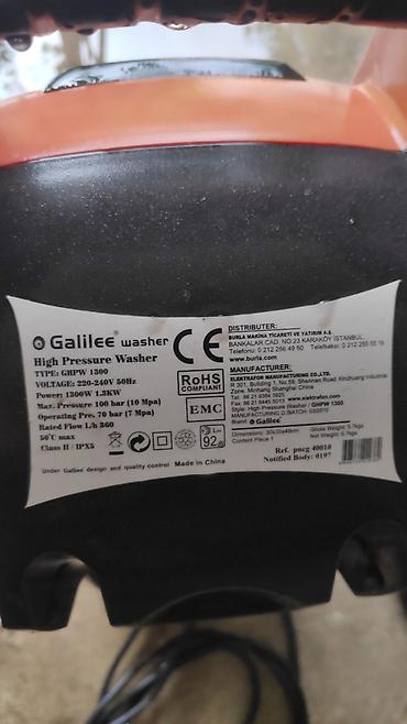 mini sok çəkən: Galilee Washer GHPW 1300 – yüksək təzyiqli yuyucu aparat Texniki — 4