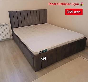 taxt ici: Yeni, İkinəfərlik çarpayı, Bazasız, Matras ilə, Siyirməsiz, Azərbaycan — 1