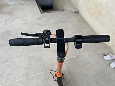 uşaq velosipedləri qiyməti: Elektrik skuter – portağal-qara rəngdə, qatlanan şəhər modeli — 5