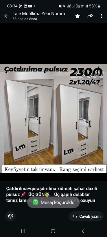 шкаф для стиральной машины: *Çatdırılma+quraşdırılma xidməti şəhər daxili pulsuz* 📌 *ÜÇ GÜN🥳*