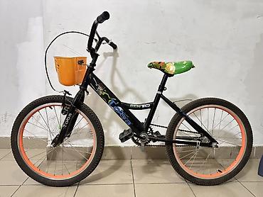 toba velosiped 29: Uşaq velosipedi – 20" təkərlər - Rəng: qara gövdə, narıncı halqalar - — 1