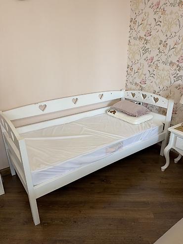 детская смесь нан: Детская односпальная кровать, Б/у, Для девочки, Для мальчика, С матрасом, С бортиком, Самовывоз, Платная доставка — 1