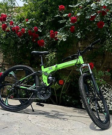 velosiped giant: Toba 209 qatlanan dağ velosipedi - Rəng: parlaq yaşıl-qara — 1