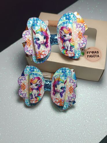 Аксессуары для волос: Бантики, заколки, галстуки броши ручной работы. в единственном — 5