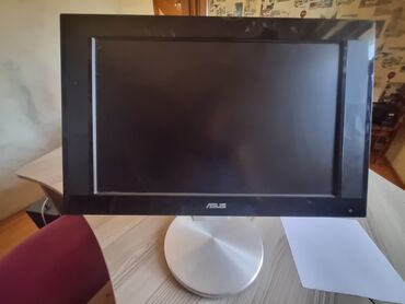 hp monitor: ASUS markalı qara rəngli LCD monitor. Ofisdə və ya evdə istifadə üçün