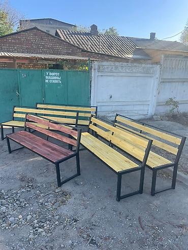 скамейка с крышой: Скамейка Со спинкой, Без крыши — 3