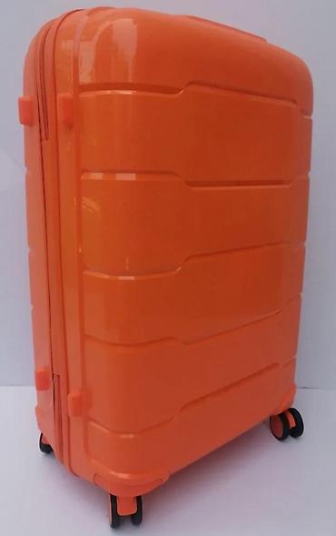 Putni koferi i torbe: Tvrdi kofer na točkiće – narandžaste boje - Materijal: čvrsta ABS/PC — 10