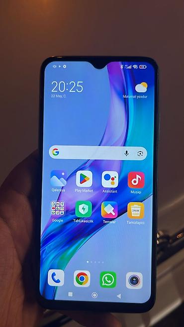 honor x9b adapter: Redmi 9T, 64 GB, rəng - Mavi, Barmaq izi — 1
