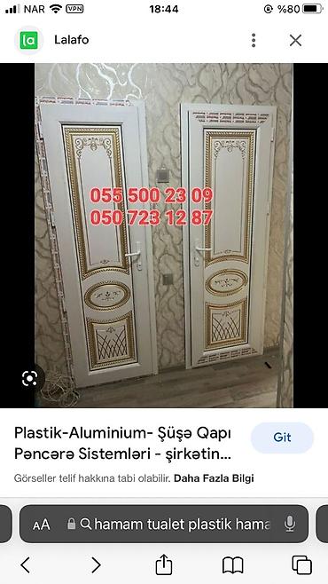 plastic qapi: Plastik Naxışlı Hamam-Balkon Qapıları — 10