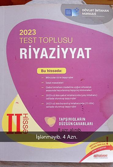 Testlər: Riyaziyyat Testlər 11-ci sinif, DİM, 2-ci hissə, 2023 il — 2