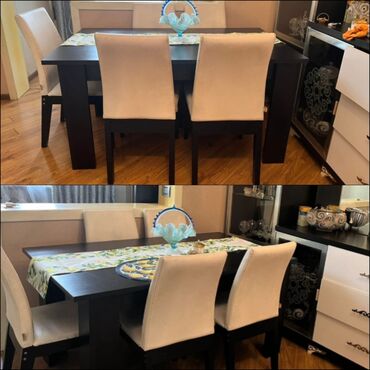 Sifarişlə yataq dəstləri: Qonaq otağı üçün, İşlənmiş, Kvadrat masa, 6 stul lalafo.az -da Sifarişlə yataq dəstləri: Qonaq otağı üçün, İşlənmiş, Kvadrat masa, 6 stul