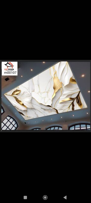 Натяжной потолок: Натяжной потолок Глянцевое, Матовое, 3D потолки Бесплатный замер, Гарантия, Монтаж at lalafo.kg — 3 Натяжной потолок: Натяжной потолок Глянцевое, Матовое, 3D потолки Бесплатный замер, Гарантия, Монтаж — 3