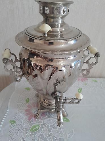 Самовары: Elektrik samovar – klassik rus üslubunda - Material: parlaq metal — 6