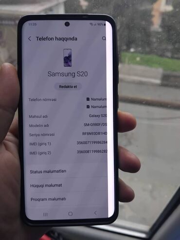 samsung s20 qiymeti irşad: Samsung Galaxy S20, 128 GB, rəng - Boz, Sensor