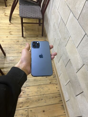 45 fps veren telefonlar: IPhone 12 Pro Max, 128 GB, Blue Titanium, Face ID, Simsiz şarj, Sənədlərlə