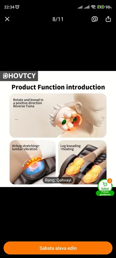 Masajorlar: Masajor, Bədən üçün, Yeni, Pulsuz çatdırılma — 4