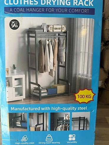 rack: Paltar asqısı və quruducu rəf – təkərli, çoxfunksiyalı dizayn - — 5
