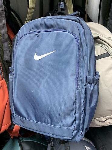 Рюкзактар: Рюкзак Nike, универсальный городской/спортивный - Цвет: тёмно‑синий с — 1