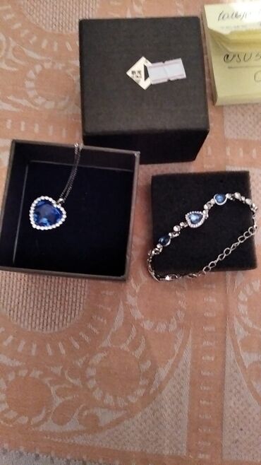 Bijuteriya dəstləri: Bəzək əşyaları dəsti - Bənövşəyi yaquta bənzər daşlardan düzəldilmiş — 15