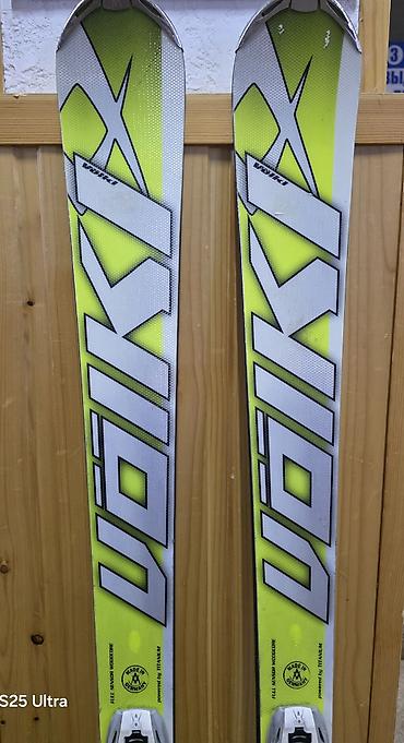 ремонт лыжи: Горные лыжи Völkl Racetiger Speedwall SL 160 с креплениями Marker, б/у — 1