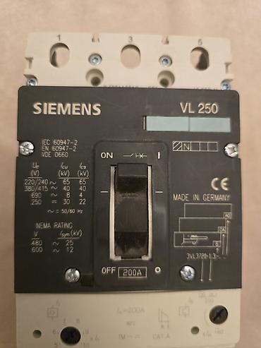 Ремонт и строительство: Siemens Электрический автомат, Трехфазный, 250 Вт, Платная установка, Нет кредита, Без гарантии, Самовывоз — 5