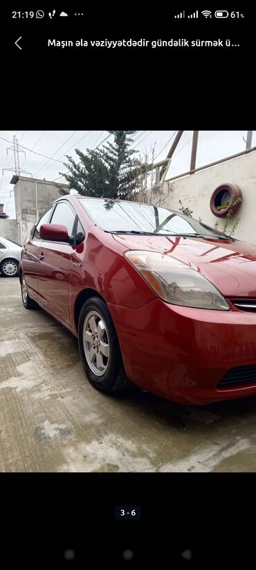 vurux maşınlar: Toyota Prius: 1.5 l | 2007 il Hetçbek