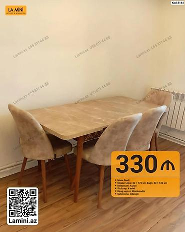 Masa Dəsti – La Mini (Kod: 3144) - Genişlənən masa: açıq ölçü 80 ×