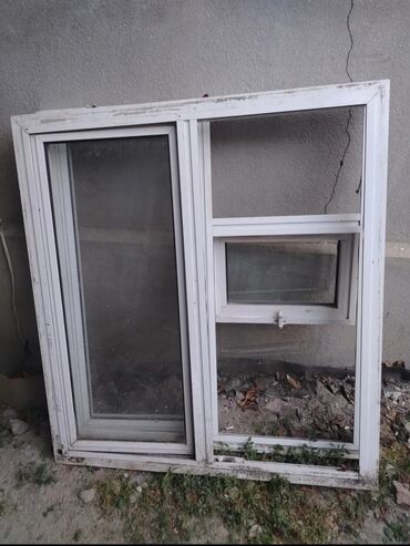 giper topdan satis: İşlənmiş Tək qat şüşə paketi Plastik pəncərə, Еni: 110 sm, Uzunluğu: 120 sm