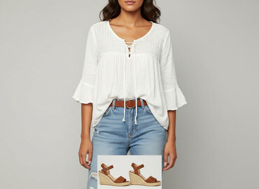bluzki dopasowane eleganckie: FB Sister, Women's blouse, size M