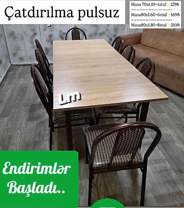Mebel: Bağ mətbəx və eyvanlarınız üçün çox əlverişli Masa dəstləri — 2