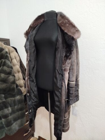 Шубы: Шуба, Норка, По колено, Италия, L — 10