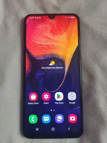 Samsung: Samsung Galaxy A50, 64 GB, rəng - Qara, Düyməli, Sensor, Barmaq izi