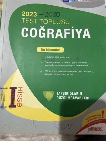 математика сборник тестов: Məhsul: Coğrafiya Test Toplusu – I hissə Xüsusiyyətlər: - Üz