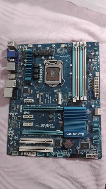 ноутбук ремонт на дому: Материнская плата, Б/у, Gigabyte, LGA1155, ATX, Для ПК