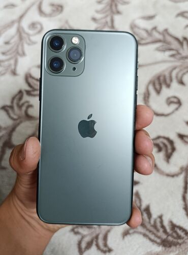 айфон 123: IPhone 11 Pro, Колдонулган, 256 ГБ, Alpine Green, Каптама, 93 %