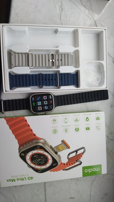 bw8 ultra smartwatch: Yeni, Smart saat, Аnti-lost, rəng - Gümüşü
