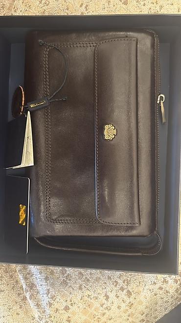 Çantalar: WITTCHEN kişi portfeli (clutch) - Material: təbii dəri - Rəng: tünd — 4
