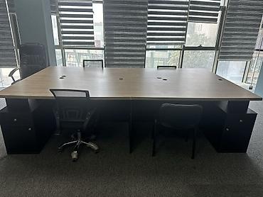masa satisi: Ofis üçün böyük ölçülü modular iş masası dəsti - 6–8 nəfərlik — 2