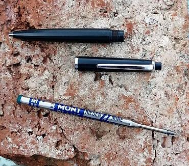Ostali antikviteti: Montblanc No 49 vintage hemijska olovka - original rare piše — 9