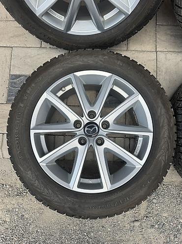 диски mazda: Колеса в сборе 225 / 55 / R 17, Всесезонная, Б/у, Комплект, Легковые, Литые, отверстий - 5 — 6