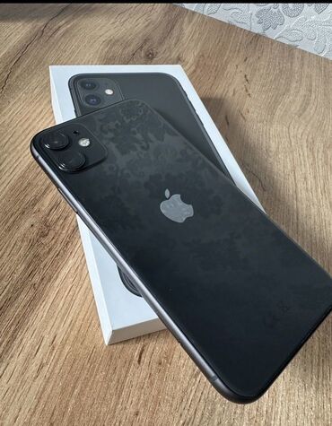 аренда айфон: IPhone 11, Колдонулган, 128 ГБ, Кара, 82 %