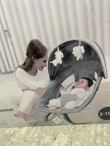 электрический качеля: Детская электронная качель-люлька 3 в 1 Deluxe Multi‑Functional