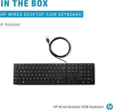 оригинальные наушники: Продаётся оригинальная клавиатура HP Wired Desktop 320K Keyboard L9