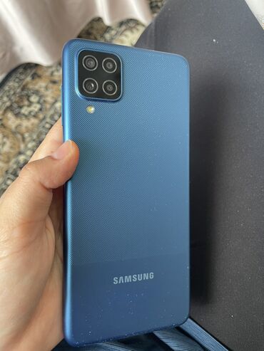 Samsung: Samsung Galaxy A12, Б/у, 128 ГБ, цвет - Синий, 2 SIM