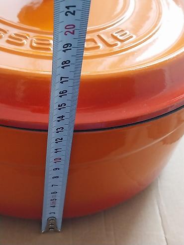 cuqun: Qazan, rəng - Narıncı, Çuqun, 28 sm, Türkiyə — 4
