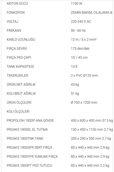 fərah xalça yuma: Karcher, Danimarka, Kredit, İşlənmiş