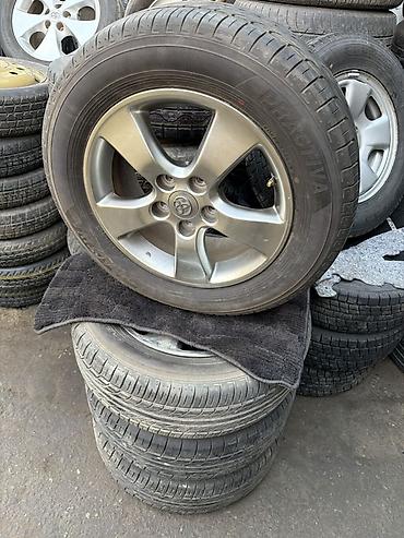 Колеса в сборе 215 / 60 / R 16, Лето, Б/у, Комплект, Легковые, Литые, отверстий - 5