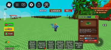 драбилка трава: Игровые петы и предметы для Roblox-симулятора (скриншоты из интерфейса