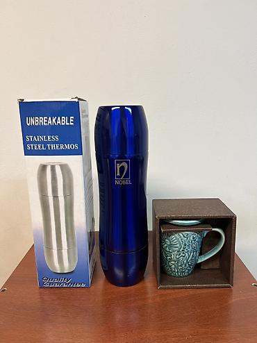 thermos: Новый термос и кружка Термос NOBEL: - Материал: нержавеющая сталь (на — 1